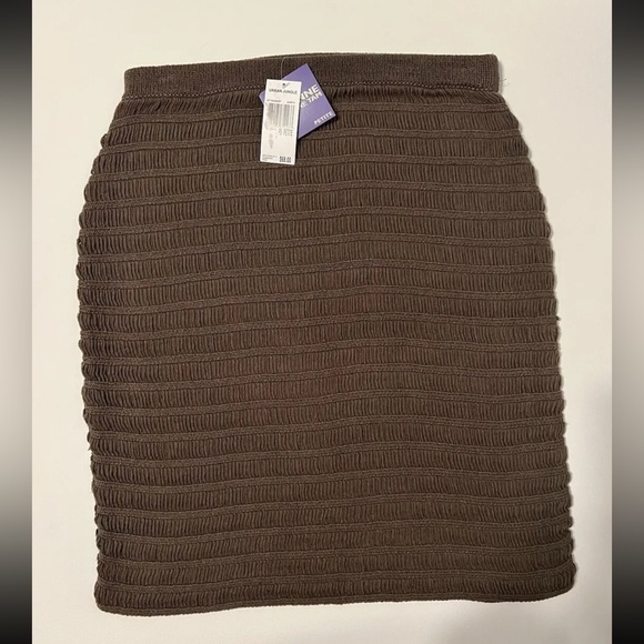 NWT Vivienne Tam Womens Petite PS S Urban Jungle Sweater Mini Skirt Earth Green - Picture 4 of 10